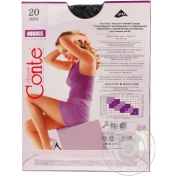 Conte Nuance 20den Tights s.5 Nero - buy, prices for MegaMarket - photo 3