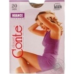 Tights Conte natural polyamide for women 20den 2size
