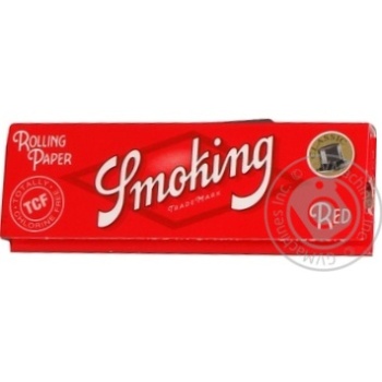 Папір Smoking д/самокруток Red 60шт купить, цены на МегаМаркет - фото 1