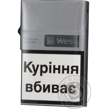 Сигареты West Fusion Silver super slim - купить, цены на NOVUS - фото 1