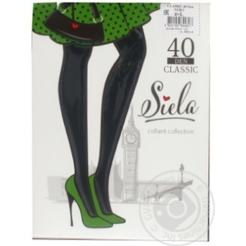 Tights Siela nero polyamide for women 40den Ukraine - buy, prices for MegaMarket - photo 1