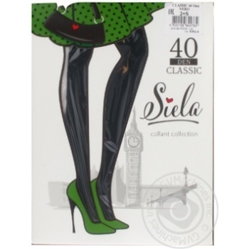 Колготи Siela жіночі Classic 40 Nero-2 купить, цены на МегаМаркет - фото 1