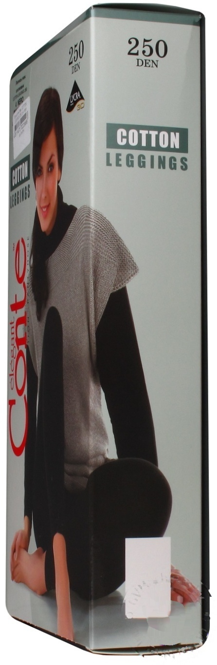 

Леггинсы женские Conte Elegant Cotton nero 250ден 4р