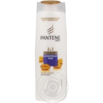 Шампунь и бальзам-ополаскиватель Pantene 2в1 Дополнительный объем без утяжеления для тонких волос 400мл - купить, цены на NOVUS - фото 3