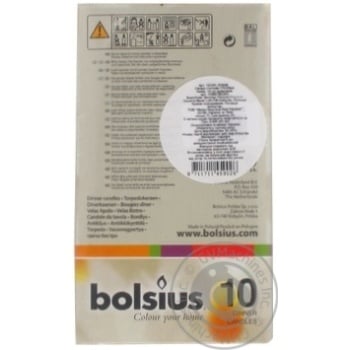 Candle Bolsius beige 10pcs Poland - buy, prices for COSMOS - photo 2