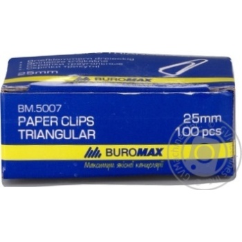 Paper clips Buromax 100pcs - buy, prices for MegaMarket - photo 3