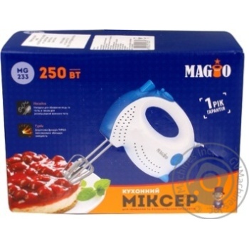 Міксер Magio MG-233, 250 Вт, 5 швид., турбо - купити, ціни на NOVUS - фото 1