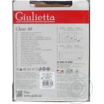 Tights Giulietta polyamide for women 40den 3size - buy, prices for MegaMarket - photo 2