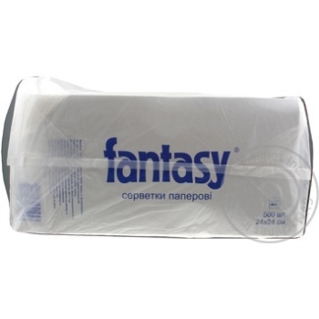 Fantasy White Table Napkins 500pcs - buy, prices for NOVUS - photo 2