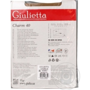 Tights Giulietta polyamide for women 40den 4size - buy, prices for MegaMarket - photo 2