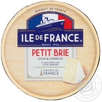 Сыр Ile de France petit Brie мягкий 125г купить, цены на МегаМаркет - фото 1