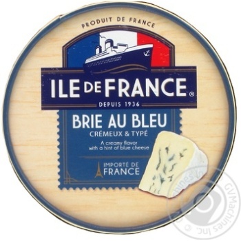 Сир м'який Ile de France Brie au bleu 125г купити, ціни на МегаМаркет - фото 1