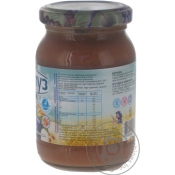 Fruit puree Karapuz apples with blueberry and oat flakes for 4+ month babies 200g - buy, prices for MegaMarket - photo 2