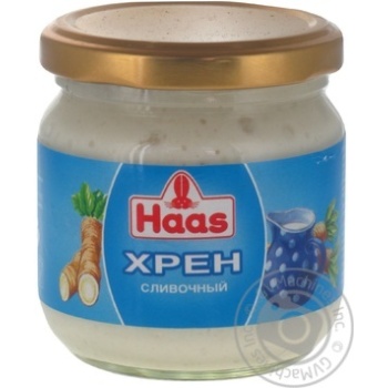 Хрен Haas Сливочный 190г купить, цены на МегаМаркет - фото 1