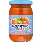 Пюре Малятко морква-гарбуз-яблуко 180г