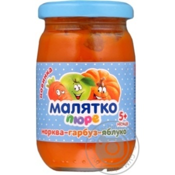 Пюре Малятко морковь-тыква-яблоко 180г купить, цены на МегаМаркет - фото 1