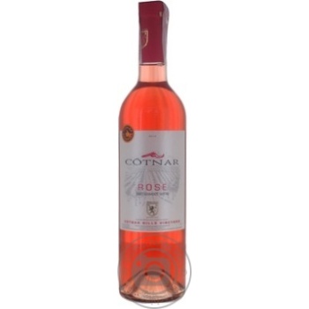 Вино Cotnar Rose розовое полусладкое 0,75л купить, цены на МегаМаркет - фото 1