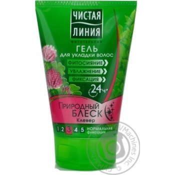 Гель для укладання волосся Чиста лінія Природний блиск 120мл
