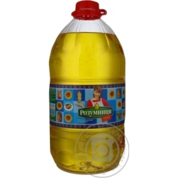 Oil Rozumnytsya sunflower refined 4900ml plastic bottle Ukraine - buy, prices for MegaMarket - photo 1