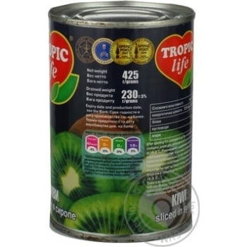 Tropic Life In Syrup Kiwi Sliced 425g - buy, prices for NOVUS - photo 3