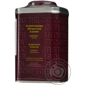 Чай Комтуар Цейлон Оранж Пекое чорний листовий 100г залізна банка Франція - купити, ціни на - фото 6
