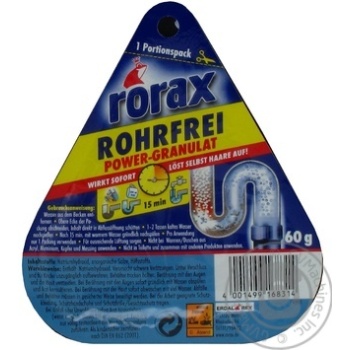 Means Rorax in granules for cleaning of pipes 60g - buy, prices for MegaMarket - photo 7