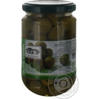 olive Casa rinaldi green pitted 300g - buy, prices for MegaMarket - photo 1