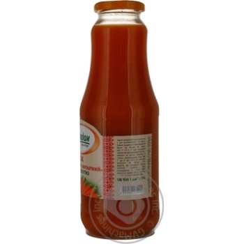 Sterilized juice with pulp Vladam Amber carrots glass bottle 1000ml Ukraine - buy, prices for - photo 4