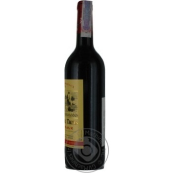 Wine Chateau taris 12% 750ml glass bottle Bordeaux France - buy, prices for NOVUS - photo 5