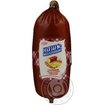 Сыр Наш молочник Галицкий колбасный плавленый копченый 40% 350г - купить, цены на NOVUS - фото 1