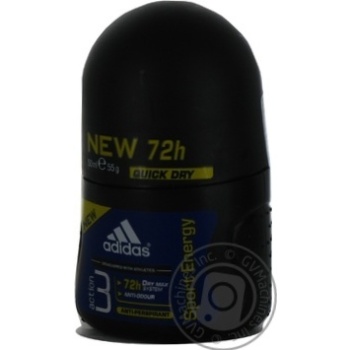 Дезодорант кульковий Adidas Action 3 Dry Max/M Sport Energy 50мл - купить, цены на - фото 5