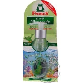 Мыло жидкое Frosch Детское с дозатором 300мл купить, цены на МегаМаркет - фото 1