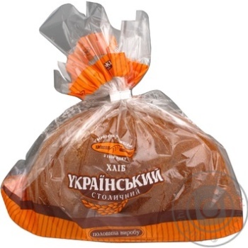 Half of bread Kyivkhlib Ukrainskiy Stolychnyi 600g Ukraine 475g Ukraine - buy, prices for NOVUS - photo 1