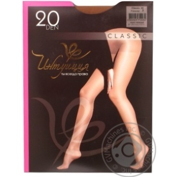 Tights Intuitsia vizone polyamide for women 20den 3size - buy, prices for MegaMarket - photo 1