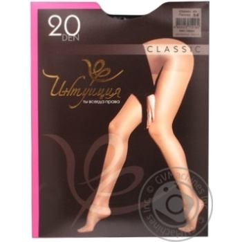 Tights Intuitsia black polyamide for women 20den 5size - buy, prices for MegaMarket - photo 4