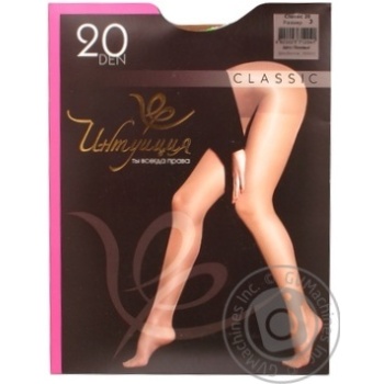Tights Intuitsia polyamide for women 20den 3size - buy, prices for MegaMarket - photo 1