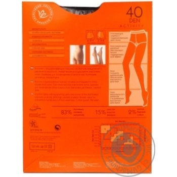 Tights Intuitsia Activity black polyamide for women 40den 3size - buy, prices for MegaMarket - photo 4