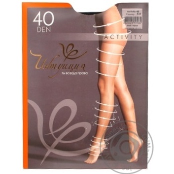 Tights Intuitsia Activity black polyamide for women 40den 5size - buy, prices for MegaMarket - photo 5