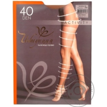 Tights Intuitsia Activity beige polyamide for women 40den 5size - buy, prices for MegaMarket - photo 1