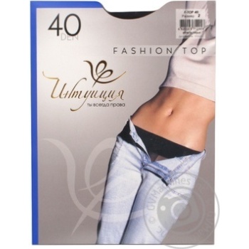 Колготи Інтуїція Feshion Top Фіалка 40den купити, ціни на МегаМаркет - фото 1