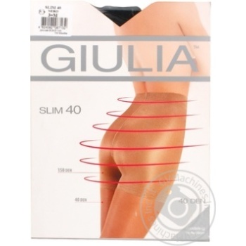 Колготи утяжка GUILIA SLIM 40 NERO3 купить, цены на МегаМаркет - фото 1