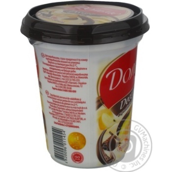 Cottage cheese dessert Dolce pear-vanilla with chocolate 4% plastic cup 400g Ukraine - buy, prices for NOVUS - photo 3