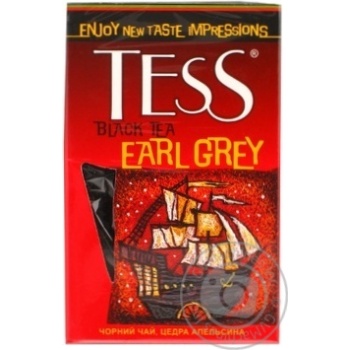 Black pekoe tea Tess Earl Grey with citrus peel and bergamot flavor 100g Ukraine - buy, prices for - photo 12