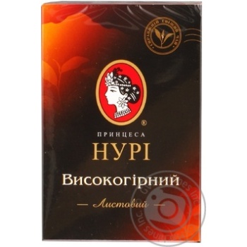 Чай Принцеса Нурі чорний високогірний 90г купити, ціни на МегаМаркет - фото 1
