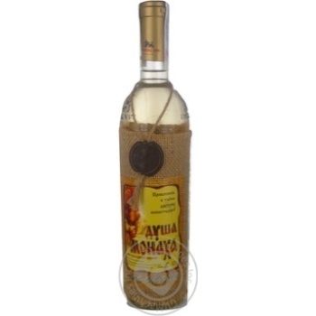 Wine sauvignon Dusha monakha white semisweet 12% 700ml glass bottle Moldova - buy, prices for MegaMarket - photo 1