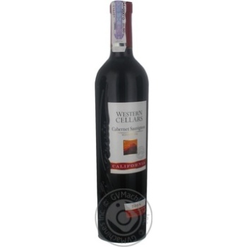 Вино Western Cellars Cabernet Sauvignon червоне сухе 0.75л x6 купити, ціни на МегаМаркет - фото 4