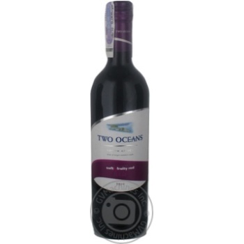 Вино Two Oceans Soft & Fruity Red красное сухое 13,5% 0,75л - купить, цены на NOVUS - фото 5