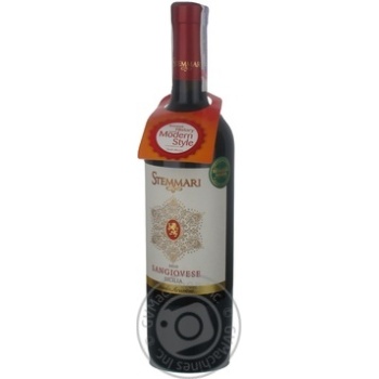 Wine sangiovese Stemmari 13.5% 750ml glass bottle Sicily Italy - buy, prices for NOVUS - photo 3