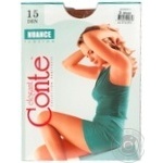 Tights Conte bronze polyamide for women 15den 3size