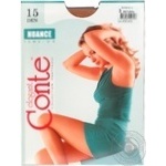 Tights Conte natural polyamide for women 15den 3size